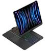 kaidisen 360 Rotatable Keyboard for iPad Pro 13 inch (M5/M4, 2025/2024) 7 Color Backlight Foldable Backlit Keyboard Case with Touchpad 360 Rotating,Black view 1