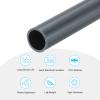 MECCANIXITY PVC Rigid Tube Round Pipe Tubing Hardware Tubing 9mm ID 11mm OD 8" Length Dark Grey High Impact for Water Pipe, Crafts view 3