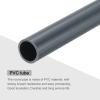 MECCANIXITY PVC Rigid Tube Round Pipe Tubing Hardware Tubing 9mm ID 11mm OD 8" Length Dark Grey High Impact for Water Pipe, Crafts view 4