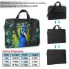 HCLYvexiria Laptop Shoulder Bag 15.6 inch Messenger Bag Blue Peacock Laptop Bag Computer Bag for Men Women view 3