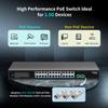 24 Port 2.5G PoE Switch Unmanaged with 24 Port 2.5Gb Base-T PoE+@400W + 2 x 10G SFP+ Uplink, NICGIGA 26 Port 2.5Gbe IEEE802.3af/at Power Over Ethernet Switch, Support WiFi6 AP, NAS, 4K PoE Camera NVR. view 3