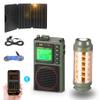 Raddy RF75A APP Control AM/FM/VHF/WB Shortwave Radio + CL-1 Portable Rechargeable Camping Lantern + SP30 30W Foldable Solar Panel view 1