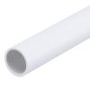 MECCANIXITY 1/2 Inch OD PVC Rigid Tube Round Pipe Tubing Hardware Tubing 10mm ID 12mm OD 8" Length White High Impact for Water Pipe, Crafts view 1
