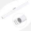 MECCANIXITY 1/2 Inch OD PVC Rigid Tube Round Pipe Tubing Hardware Tubing 10mm ID 12mm OD 8" Length White High Impact for Water Pipe, Crafts view 2
