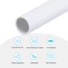 MECCANIXITY 1/2 Inch OD PVC Rigid Tube Round Pipe Tubing Hardware Tubing 10mm ID 12mm OD 8" Length White High Impact for Water Pipe, Crafts view 3