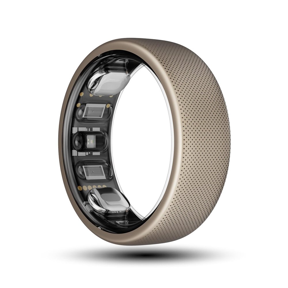 Amazfit Helio Smart Ring Health Tracker, Fitness Tracker Ring, No Subscription, Monitors Sleep, Heart Rate & Stress, Titanium Alloy, Fast 1.4-Hr Charging, Swim/Shower Water-Resistant (Size 10)