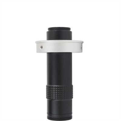 ZTBH Microscope Accessories Kit 100X 130X 180X 200X 300X 360X Adjustable Magnification C Mount Zoom Lens for HDMI VGA USB Industrial Video Microscope Camera Microscope Slides(Color:130X 50MM)
