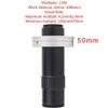 ZTBH Microscope Accessories Kit 100X 130X 180X 200X 300X 360X Adjustable Magnification C Mount Zoom Lens for HDMI VGA USB Industrial Video Microscope Camera Microscope Slides(Color:130X 50MM) view 2