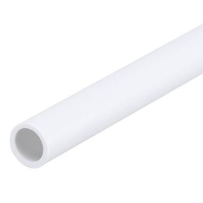 MECCANIXITY PVC Rigid Tube Round Pipe Tubing Hardware Tubing 6mm ID 8mm OD 8" Length White High Impact for Water Pipe, Crafts