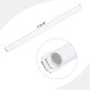 MECCANIXITY PVC Rigid Tube Round Pipe Tubing Hardware Tubing 6mm ID 8mm OD 8" Length White High Impact for Water Pipe, Crafts view 2