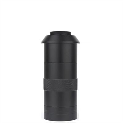 ZTBH Microscope Accessories Kit 100X 130X 180X 200X 300X 360X Adjustable Magnification C Mount Zoom Lens for HDMI VGA USB Industrial Video Microscope Camera Microscope Slides(Color:100X 40MM)