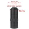 ZTBH Microscope Accessories Kit 100X 130X 180X 200X 300X 360X Adjustable Magnification C Mount Zoom Lens for HDMI VGA USB Industrial Video Microscope Camera Microscope Slides(Color:100X 40MM) view 2