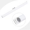 MECCANIXITY PVC Rigid Tube Round Pipe Tubing Hardware Tubing 8mm ID 10mm OD 8" Length White High Impact for Water Pipe, Crafts view 2