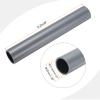 MECCANIXITY 1 1/4 Inch PVC Rigid Tube Round Pipe Tubing Hardware Tubing 27.2mm ID 32mm OD 8" Length Light Grey High Impact for Water Pipe, Crafts view 2