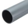 MECCANIXITY 2 3/8 Inch PVC Rigid Tube Round Pipe Tubing Hardware Tubing 54.8mm ID 60mm OD 8" Length Light Grey High Impact for Water Pipe, Crafts