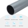 MECCANIXITY 2 3/8 Inch PVC Rigid Tube Round Pipe Tubing Hardware Tubing 54.8mm ID 60mm OD 8" Length Light Grey High Impact for Water Pipe, Crafts view 3