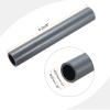 MECCANIXITY 1 1/4 Inch PVC Rigid Tube Round Pipe Tubing Hardware Tubing 25.6mm ID 32mm OD 8" Length Light Grey High Impact for Water Pipe, Crafts view 2