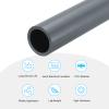 MECCANIXITY 1 1/4 Inch PVC Rigid Tube Round Pipe Tubing Hardware Tubing 25.6mm ID 32mm OD 8" Length Light Grey High Impact for Water Pipe, Crafts view 3