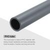 MECCANIXITY 1 1/4 Inch PVC Rigid Tube Round Pipe Tubing Hardware Tubing 25.6mm ID 32mm OD 8" Length Light Grey High Impact for Water Pipe, Crafts view 4