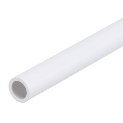 MECCANIXITY PVC Rigid Tube Round Pipe Tubing Hardware Tubing 5mm ID 7mm OD 8" Length White High Impact for Water Pipe, Crafts