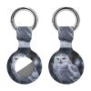 Protective Case for AirTag,Arctic Owl Silicone Air Tag Holder with Key Rings, Protective Airtag Case Cover Accessories view 1