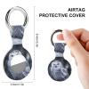 Protective Case for AirTag,Arctic Owl Silicone Air Tag Holder with Key Rings, Protective Airtag Case Cover Accessories view 2