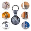 Protective Case for AirTag,Arctic Owl Silicone Air Tag Holder with Key Rings, Protective Airtag Case Cover Accessories view 3