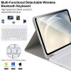 AHYWTAN for iPad 11/10th Generation Case with Keyboard,Detachable Bluetooth Keyboard case for iPad A16 2025 11 inch/10th Gen 2022 10.9 with Pencil Holder, Square Keycaps,Grey view 3