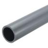 MECCANIXITY 1.5 Inch PVC Rigid Tube Round Pipe Tubing Hardware Tubing 31.6mm ID 38mm OD 8" Length Light Grey High Impact for Water Pipe, Crafts
