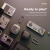 elago Compatible with Samsung Galaxy Buds 3 Pro & 3 & 3 FE Case, AW5 Classic Game Player Design Cover with Carabiner, Full Protection, Headphone Accessories, for Men, for Women [Black] view 3