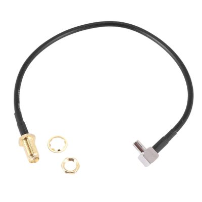 Kqcibz SMA Female Jack to TS9 Male Right Angle Pigtail Coaxial Cable Antenna, As shown picture, 039103