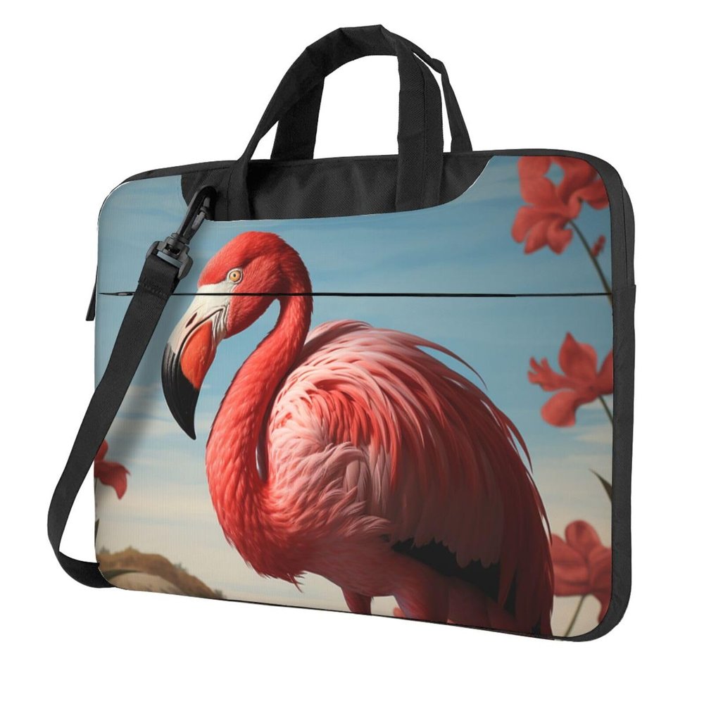 Laptop Shoulder Bag 15.6 inch Messenger Bag American Flamingo Laptop Bag Computer Bag for Men Women