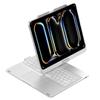 kaidisen 360 Rotatable Keyboard for iPad Pro 13 inch (M5/M4, 2025/2024) 7 Color Backlight Foldable Backlit Keyboard Case with Touchpad 360 Rotating,Silver view 1