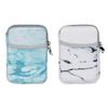 External Hard Drive Portable Carrying Case Waterproof Shockproof 2.5 inch Hard Drive Storage Carrying Bag for Seagate/WD/Toshiba/Maxone External Hard Drive(2-Pack) (Marble White+Marble Green) view 1