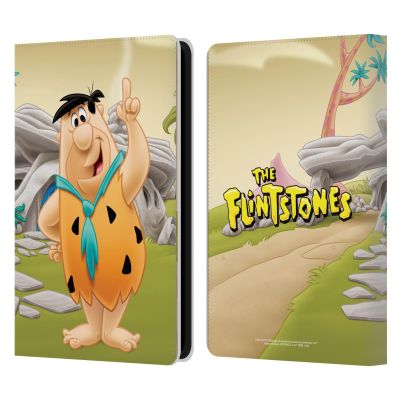 Head Case Designs Officially Licensed The Flintstones Fred Flintstones Characters Leather Wallet Case Compatible with Kindle Paperwhite 5 (2021)
