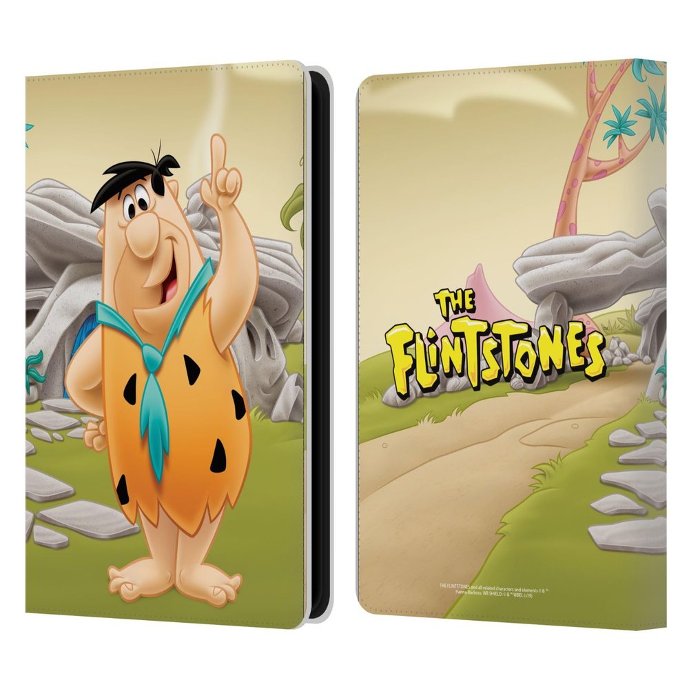 Head Case Designs Officially Licensed The Flintstones Fred Flintstones Characters Leather Wallet Case Compatible with Kindle Paperwhite 5 (2021)