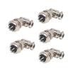 BOUUNCIY 5pcs GX20 6 Pin Metal Male Female Panel Connector, 20mm Panel Mount Right Angle Circular Metal Aviation Connector Adapter Plug Socket for Cable Power Connection (5pcs) view 1