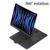 kaidisen 360 Rotatable Keyboard for iPad Pro 11 inch (M5/M4, 2025/2024) 7 Color Backlight Foldable Backlit Keyboard Case with Touchpad 360 Rotating,Black view 4
