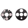 Kqcibz 3 Array IR led Spot Light Infrared 3X IR LED Board for CCTV Cameras Night Vision (53mm Diameter), black & white, 149244 view 3