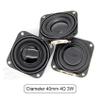 Kqcibz 2PCS 1.5 Inch Audio Speaker 4 3W 40mm Bass Multimedia Loudspeaker DIY Sound Speaker with Fixing Hole for Home Theater, Black, 500320166 view 3