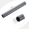 MECCANIXITY 1 Inch PVC Rigid Tube Round Pipe Tubing Hardware Tubing 20.6mm ID 26mm OD 8" Length Light Grey High Impact for Water Pipe, Crafts view 2