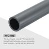 MECCANIXITY 1 Inch PVC Rigid Tube Round Pipe Tubing Hardware Tubing 20.6mm ID 26mm OD 8" Length Light Grey High Impact for Water Pipe, Crafts view 4