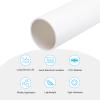 MECCANIXITY 2 Inch PVC Rigid Tube Round Pipe Tubing Hardware Tubing 46mm ID 50mm OD 8" Length White High Impact for Water Pipe, Crafts view 3