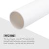 MECCANIXITY 2 Inch PVC Rigid Tube Round Pipe Tubing Hardware Tubing 46mm ID 50mm OD 8" Length White High Impact for Water Pipe, Crafts view 4