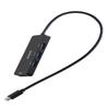 Elecom U3H-MH3006BBK USBHUB USB-C Bus Power USB-A x 3 HDMI x 1 11.8 inches (30 cm) Black view 1
