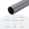 MECCANIXITY 1.6 Inch PVC Rigid Tube Round Pipe Tubing Hardware Tubing 34mm ID 40mm OD 8" Length Light Grey High Impact for Water Pipe, Crafts view 3