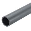 MECCANIXITY 1 Inch PVC Rigid Tube Round Pipe Tubing Hardware Tubing 21.6mm ID 26mm OD 8" Length Light Grey High Impact for Water Pipe, Crafts view 1