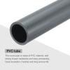 MECCANIXITY 1 Inch PVC Rigid Tube Round Pipe Tubing Hardware Tubing 21.6mm ID 26mm OD 8" Length Light Grey High Impact for Water Pipe, Crafts view 4