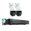 REOLINK 4K PTZ Surveillance System, 2Pcs 4K PoE Security Cameras with 3D 5X Optical Zoom RLC-823S1 Bundle with 8CH NVR RLN8-410, Secure 24/7 Local Storage, Auto Tracks, Human/Vehicle/Pet view 1