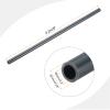 MECCANIXITY PVC Rigid Tube Round Pipe Tubing Hardware Tubing 5mm ID 7mm OD 8" Length Dark Grey High Impact for Water Pipe, Crafts view 2